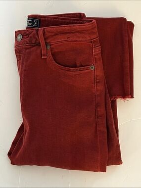 Abercrombie & Fitch  Rusty red Simone high rise ankle size 4 / 27 skinny Jeans